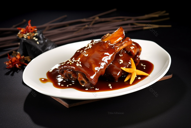 传统餐饮美食美味的卤猪蹄背景,高清,摄影图,摄影图片,图片大全,摄影图免费下载